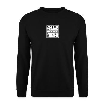 Sator Square – Magical palindrome from antiquity - Unisex Sweatshirt - black - Front - Alina (178cm) & Michal (187cm)