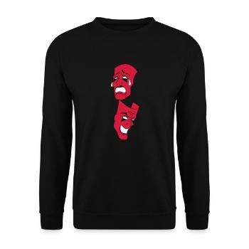 MASKS Color Changeable - Unisex Sweatshirt - black - Front - Alina (178cm) & Michal (187cm)