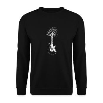 guitare - Sweat-shirt Unisexe - noir - Devant - Alina (178cm) & Michal (187cm)