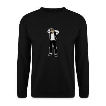 Rockabilly Boy - Sweat-shirt Unisexe - noir - Devant - Alina (178cm) & Michal (187cm)