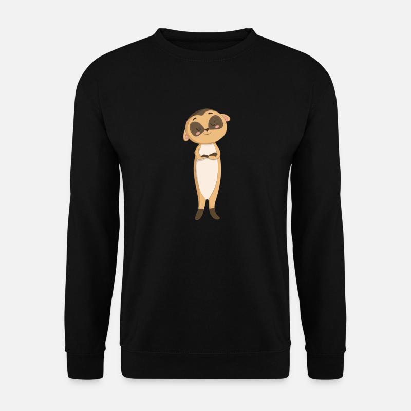 Surikate Erdmännchen - Unisex Pullover - Schwarz