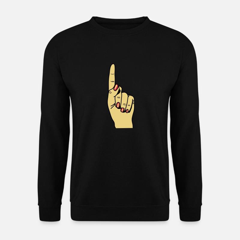 zeigefinger - Unisex Sweatshirt - black
