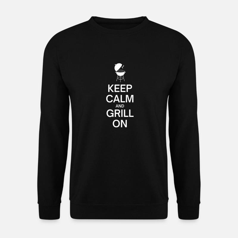 Keep Calm And Grill On - Unisex Sweatshirt - black
