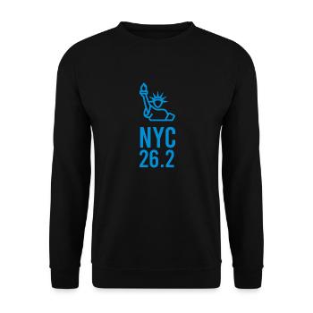 nyc 26 2 - Unisex Sweatshirt - black - Front - Alina (178cm) & Michal (187cm)