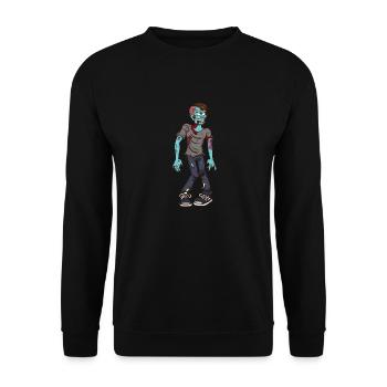 Zombie - Unisex Sweatshirt - black - Front - Alina (178cm) & Michal (187cm)