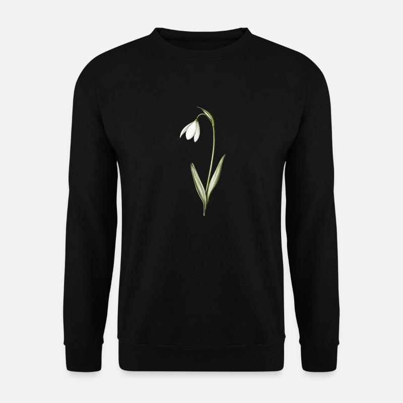 small snowdrops - Unisex Sweatshirt - black