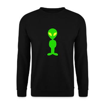 Alien - Unisex Pullover - Schwarz - Vorne - Alina (178cm) & Michal (187cm)