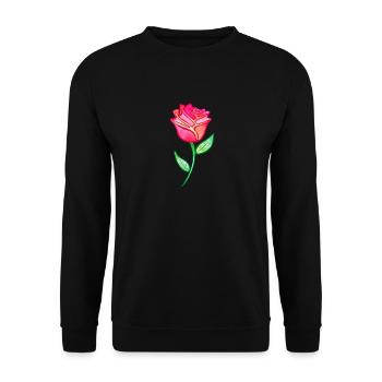 Cloudy Pink - Unisex Sweatshirt - black - Front - Alina (178cm) & Michal (187cm)
