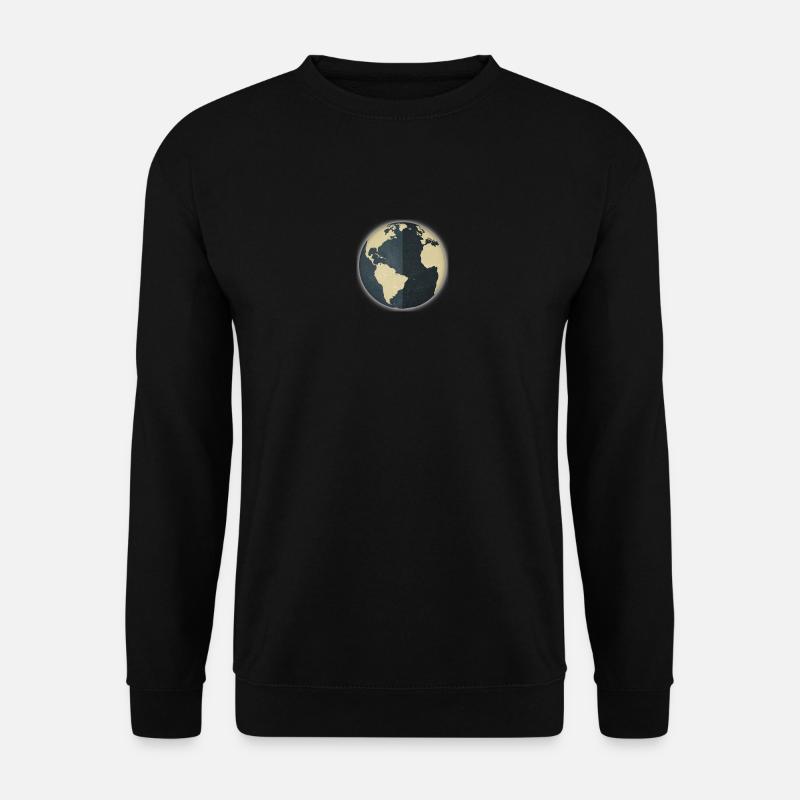 Monde globe terrestre - Sweat-shirt Unisexe - noir