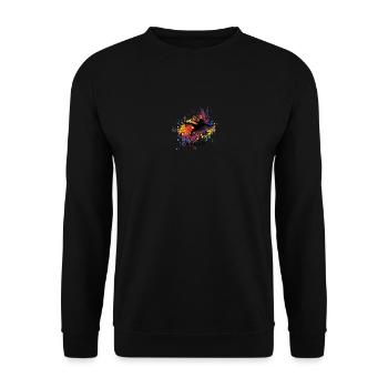 football - Unisex Sweatshirt - black - Front - Alina (178cm) & Michal (187cm)