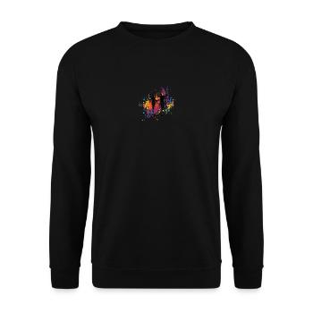 Rennen - Unisex Pullover - Schwarz - Vorne - Alina (178cm) & Michal (187cm)