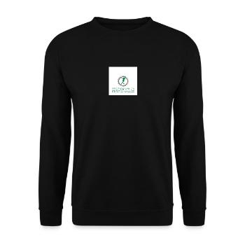 Hustle grün - Unisex Pullover - Schwarz - Vorne - Alina (178cm) & Michal (187cm)