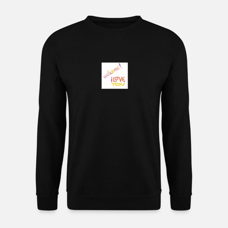 welcome - Unisex Pullover - Schwarz