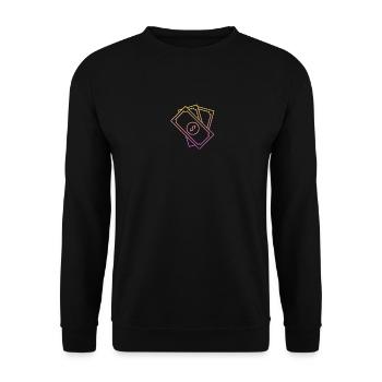 Free money - Sweat-shirt Unisexe - noir - Devant - Alina (178cm) & Michal (187cm)