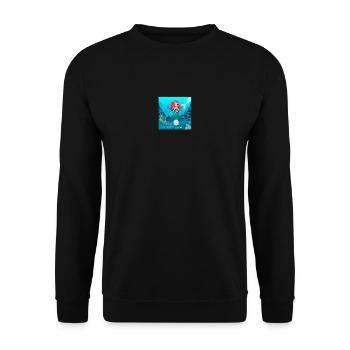 Bachelor party my happy day as a mermaid - Unisex Sweatshirt - black - Front - Alina (178cm) & Michal (187cm)