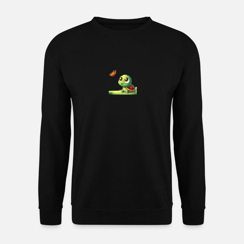 Cartoon Turtle 2 - Unisex Sweatshirt - black