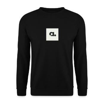 Personalisiert - Unisex Pullover - Schwarz - Vorne - Alina (178cm) & Michal (187cm)
