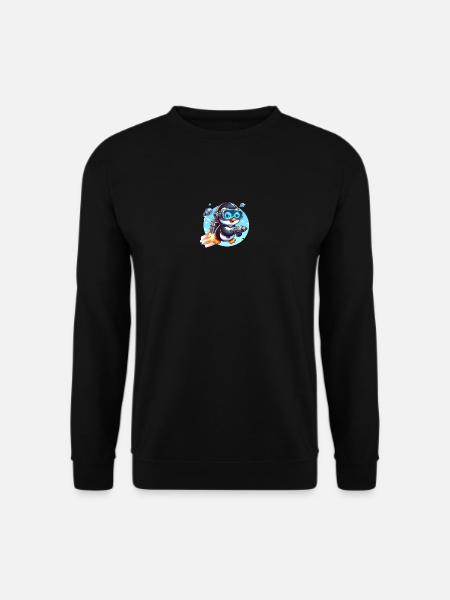 Futuristic Penguin 4 - Unisex Sweatshirt - black