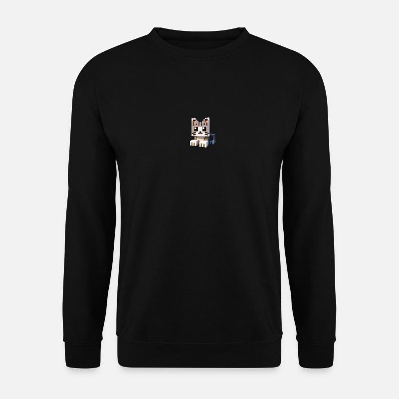 Chat Pixel 2 - Sweat-shirt Unisexe - noir