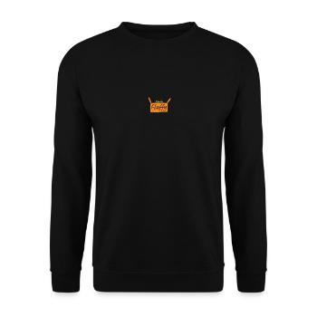 A fluffy Cat- Logo - Unisex Sweatshirt - black - Front - Alina (178cm) & Michal (187cm)