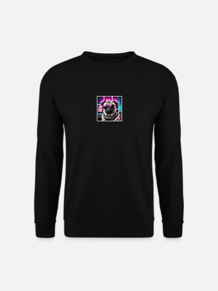 Cool Pug - Unisex Pullover - Schwarz