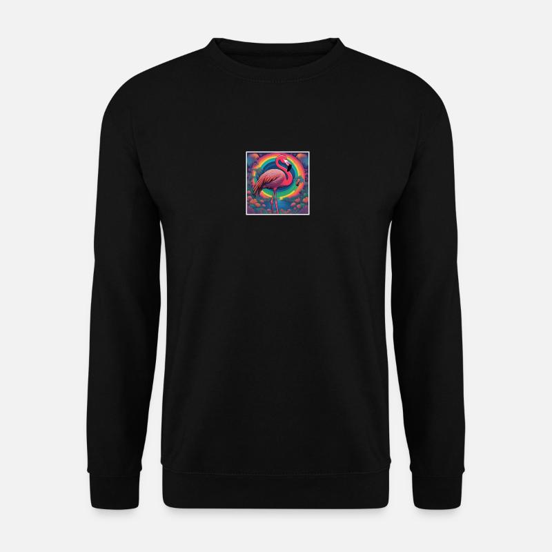 Flamingo#1 - Unisex Pullover - Schwarz