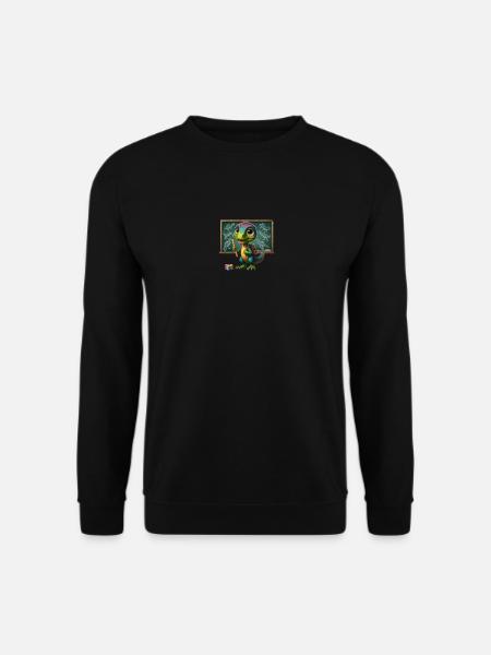 Velociraptor Cartoon 4 - Sweat-shirt Unisexe - noir