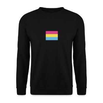 Drapeau de la fierté pansexuelle - Sweat-shirt Unisexe - noir - Devant - Alina (178cm) & Michal (187cm)