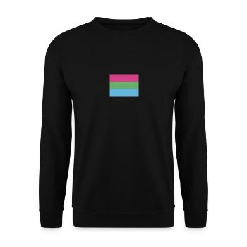 Drapeau de la fierté polysexuelle - Sweat-shirt Unisexe - noir - Devant - Alina (178cm) & Michal (187cm)