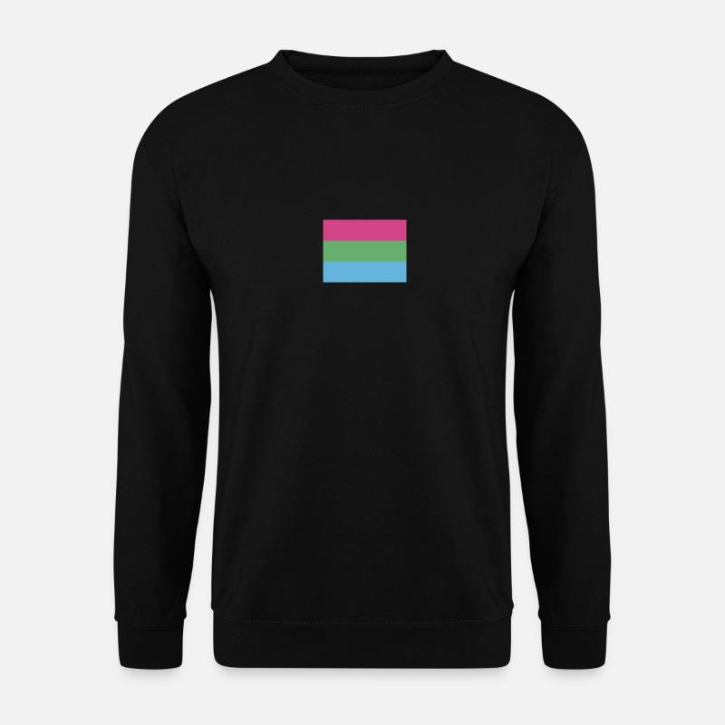 Polysexual Pride Flag - Unisex Pullover - Schwarz
