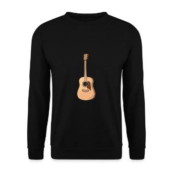 Guitare - Sweat-shirt Unisexe - noir - Devant - Alina (178cm) & Michal (187cm)