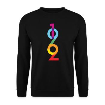 1962 - Unisex Sweatshirt - black - Front - Alina (178cm) & Michal (187cm)