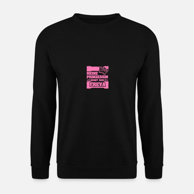 Freya als Mädchenname - Unisex Pullover - Schwarz