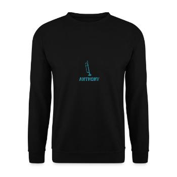 Blasmusik Anthony - Unisex Pullover - Schwarz - Vorne - Alina (178cm) & Michal (187cm)