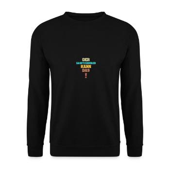 Funny Dental Technician - Unisex Sweatshirt - black - Front - Alina (178cm) & Michal (187cm)
