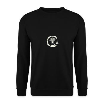 Buddha Mönch Namaste Buddhaful Tag I Geschenk - Unisex Pullover - Schwarz - Vorne - Alina (178cm) & Michal (187cm)