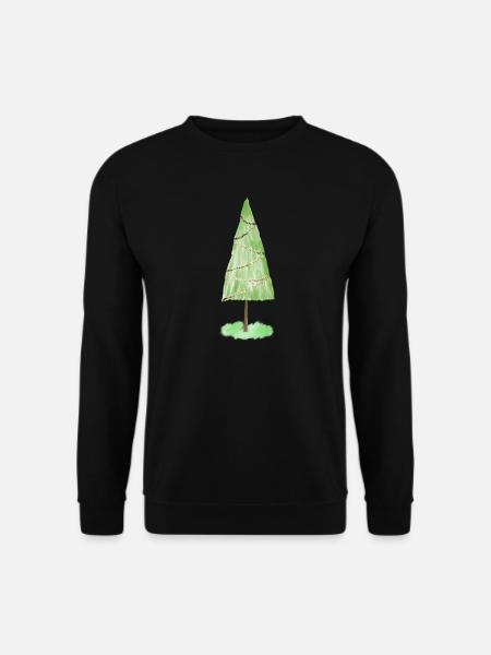 Festive Fir Ornaments Graphic - Unisex Sweatshirt - black