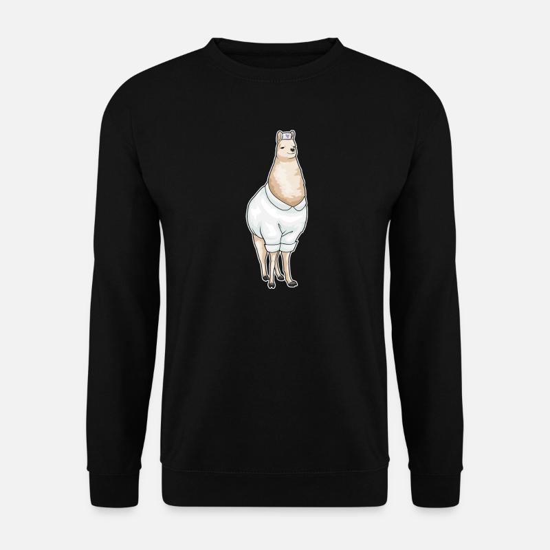 Lama Krankenschwester - Unisex Pullover - Schwarz