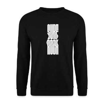Surf Rock logo design T-Shirt - Unisex Sweatshirt - black - Front - Alina (178cm) & Michal (187cm)