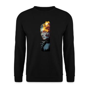 Hiking girl - wandern Frau Mädchen - Unisex Pullover - Schwarz - Vorne - Alina (178cm) & Michal (187cm)