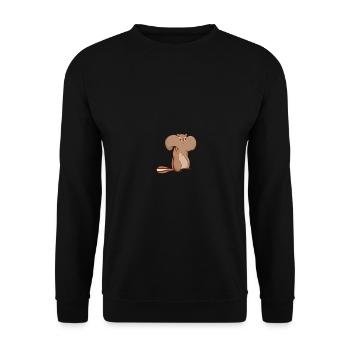 Chipmunks with full cheeks - Unisex Sweatshirt - black - Front - Alina (178cm) & Michal (187cm)