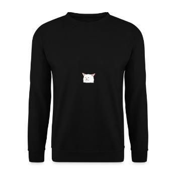Smudge the Cat Woman Yelling at a Cat Meme01 3 - Sweat-shirt Unisexe - noir - Devant - Alina (178cm) & Michal (187cm)