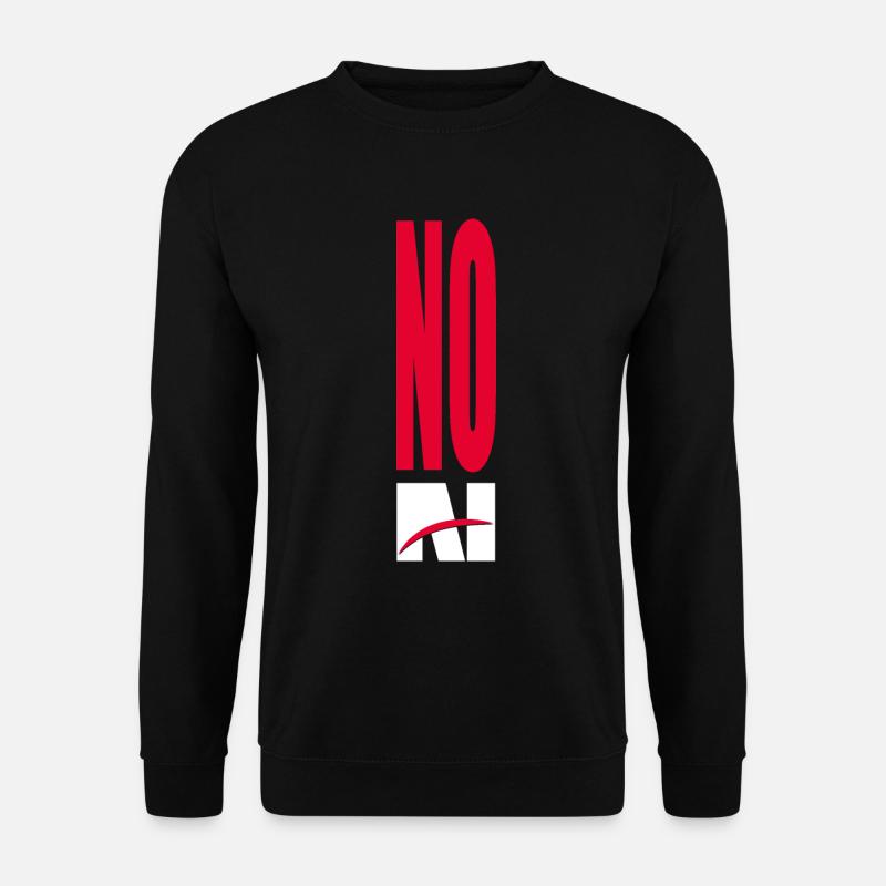 NO AI - no artificial intelligence - Unisex Sweatshirt - black