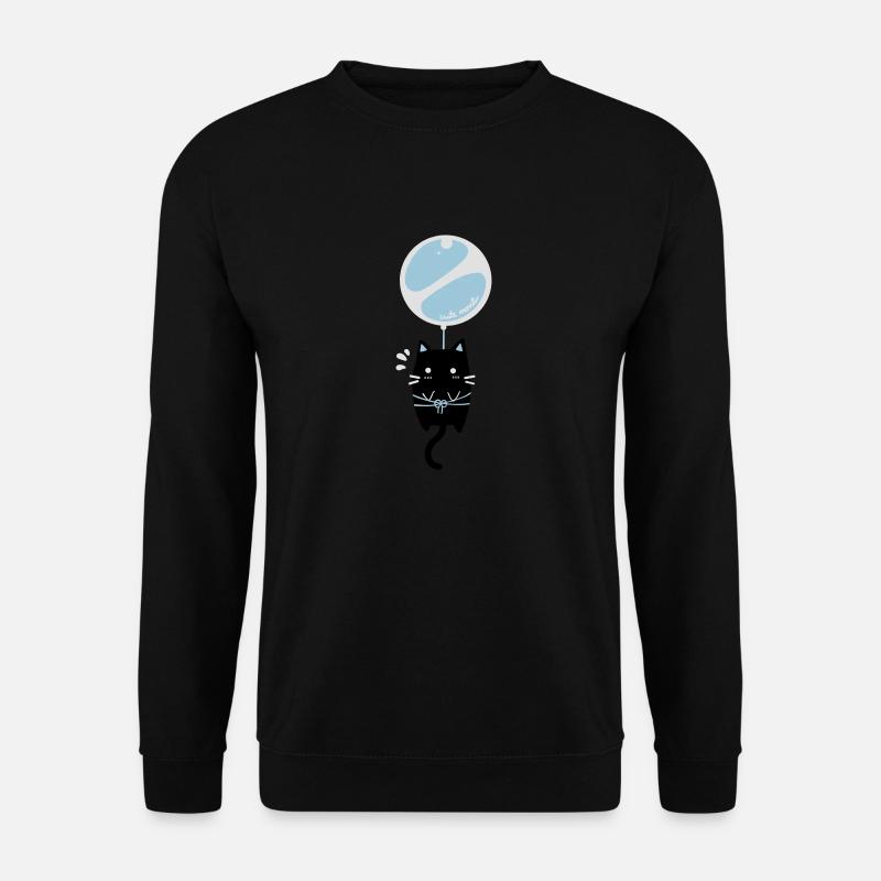 Kawaii Katze - Unisex Pullover - Schwarz