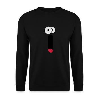 Scream Face - Unisex Sweatshirt - black - Front - Alina (178cm) & Michal (187cm)
