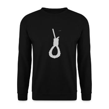 Hang rope - Unisex Sweatshirt - black - Front - Alina (178cm) & Michal (187cm)