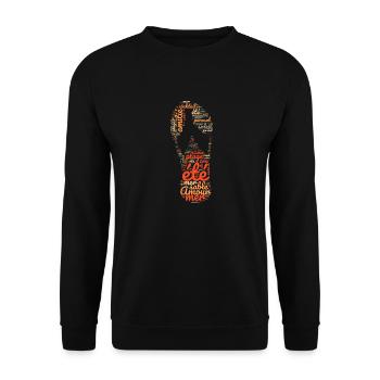 Vacances, été et soleil. je vais a la plage - Sweat-shirt Unisexe - noir - Devant - Alina (178cm) & Michal (187cm)