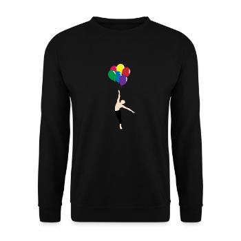 Balloon - Sweat-shirt Unisexe - noir - Devant - Alina (178cm) & Michal (187cm)