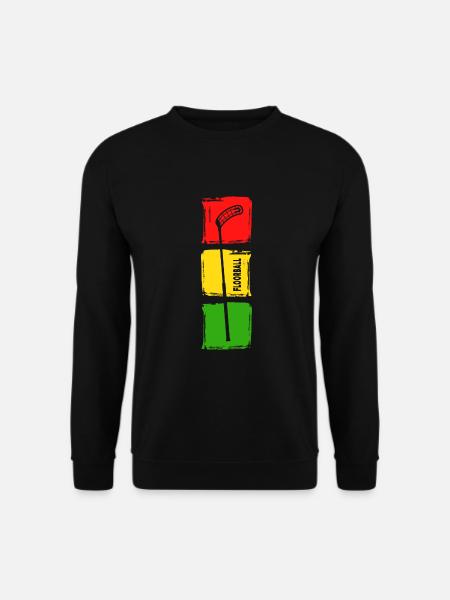floorball unihockey floorballer - Unisex Pullover - Schwarz