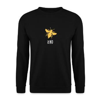 Yellow Bee Child Bee Be Child - Sweat-shirt Unisexe - noir - Devant - Alina (178cm) & Michal (187cm)